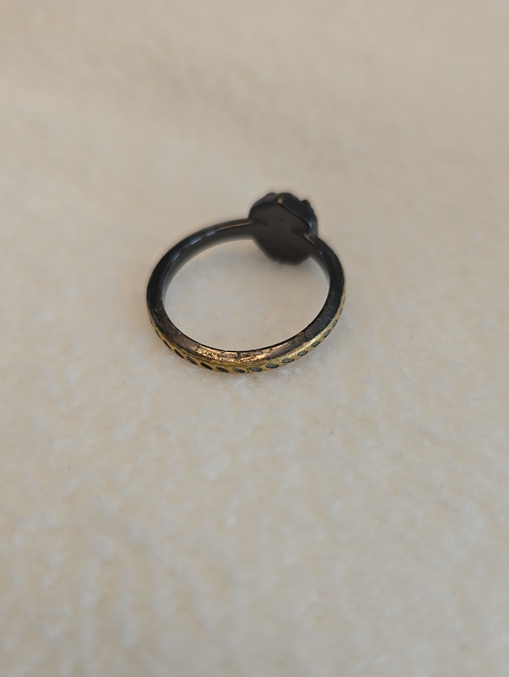 Kendra Scott Calvin Black Drusy Ring Size 7 - Picture 9 of 9